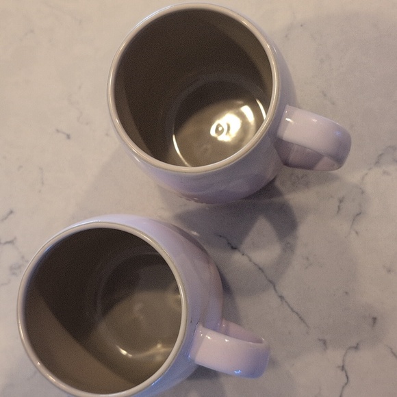 Le Creuset Stoneware Coupe Mugs, Pink Set Of Two, - Picture 3 of 6